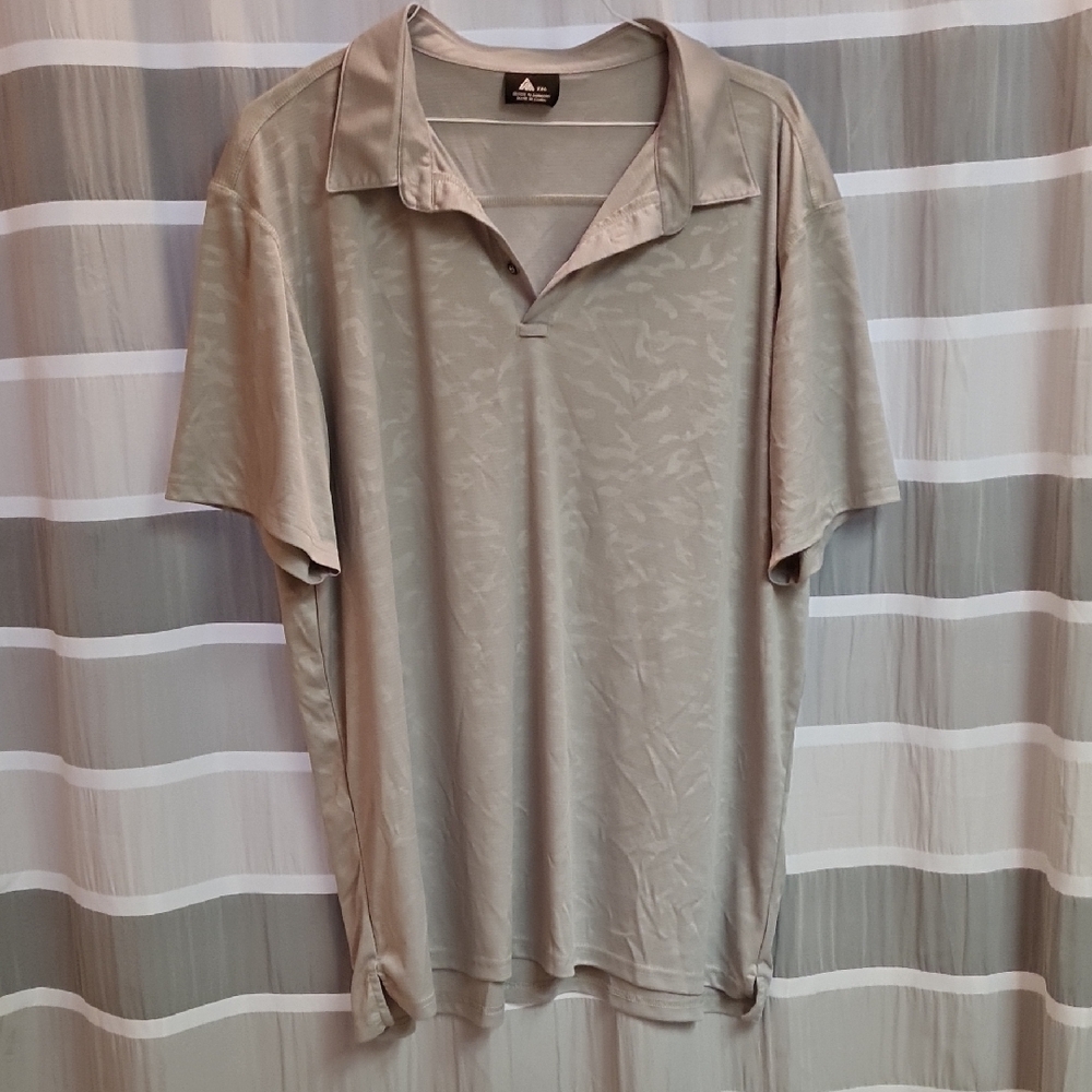 5/$15 Men's Classic Gray Polo Shirt, GUC, 2 XL